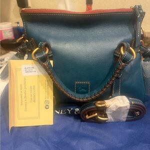 Dooney & Bourke DENIM MINI Florentine satchel like new